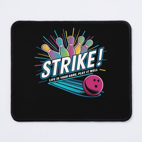 Item preview, Strike! Life Is Your Game Bowling Lover Design designed and sold by BunBuntheDog-.