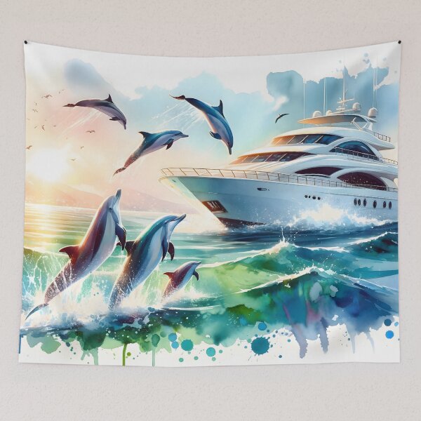Item preview, Dolphins Jumping designed and sold by h00ch2003.