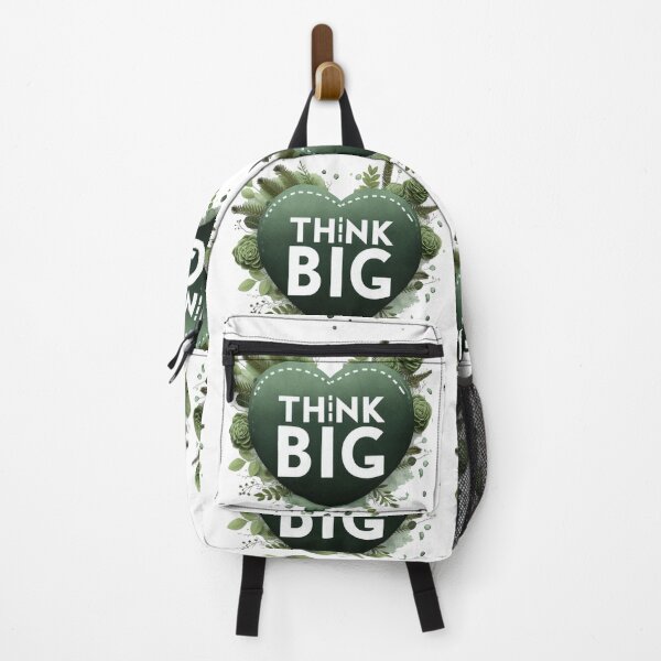 Item preview, Think Big Green Heart Quote designed and sold by Nanthanon.