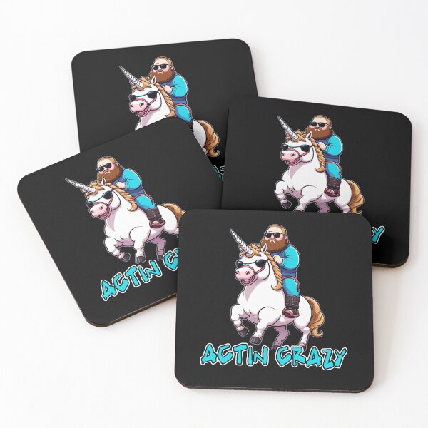 Item preview,  Action Bronson, Actin Crazy, Unicorn, Original Fan Art designed and sold by Burn-Ego.