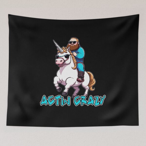 Item preview,  Action Bronson, Actin Crazy, Unicorn, Original Fan Art designed and sold by Burn-Ego.