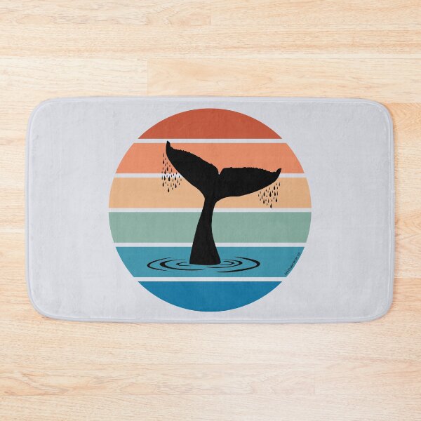 Item preview, Whale breach design with whale tail breaching design  designed and sold by Kevin Cameron.
