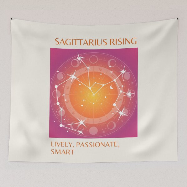 Item preview, Sagittarius, Sagittarius Rising Sign, Sagittarius Zodiac, Aura Gradient designed and sold by Magic Love Art Print.