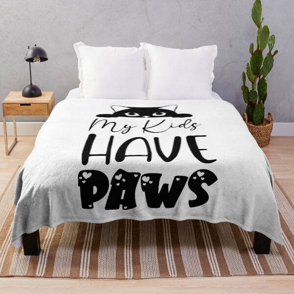 Item preview, My kids have paws| Funny Cat Lover Gift | Meow Meow Tee | Feline Fun Shirt | Purrfect Cattitude designed and sold by FitEnvy.