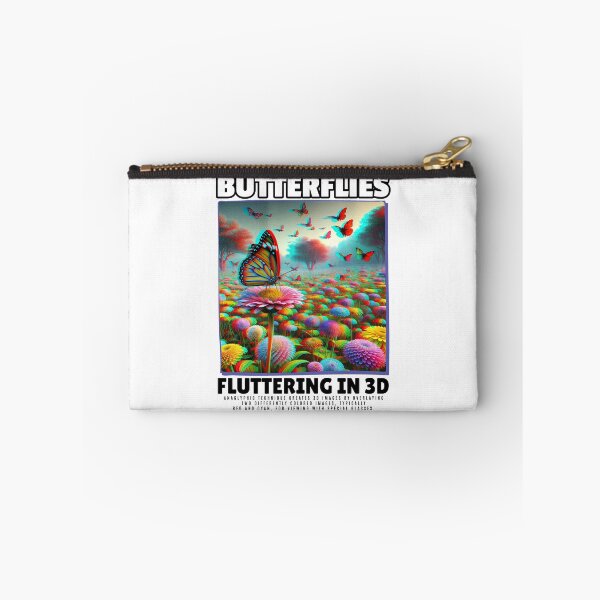 Item preview, BUTTERFLIES, FLUTTERING IN 3D: A Colorful Anaglyph Experience designed and sold by SplashTastic.