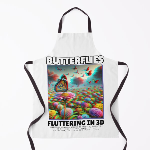 Artikelvorschau, SCHMETTERLINGE, FLUTTERND IN 3D: Ein farbenfrohes Anaglyphen-Erlebnis entworfen und verkauft von SplashTastic.