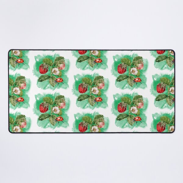 Item preview, Strawberry Plant Flower and Ladybird Ladybug designed and sold by WildWoodlandWitch.