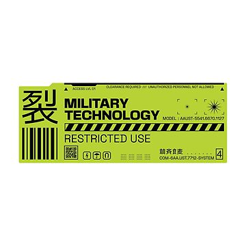 Vorschaubild zum Design Futuristischer japanischer Technikaufkleber von JulianoZn97
