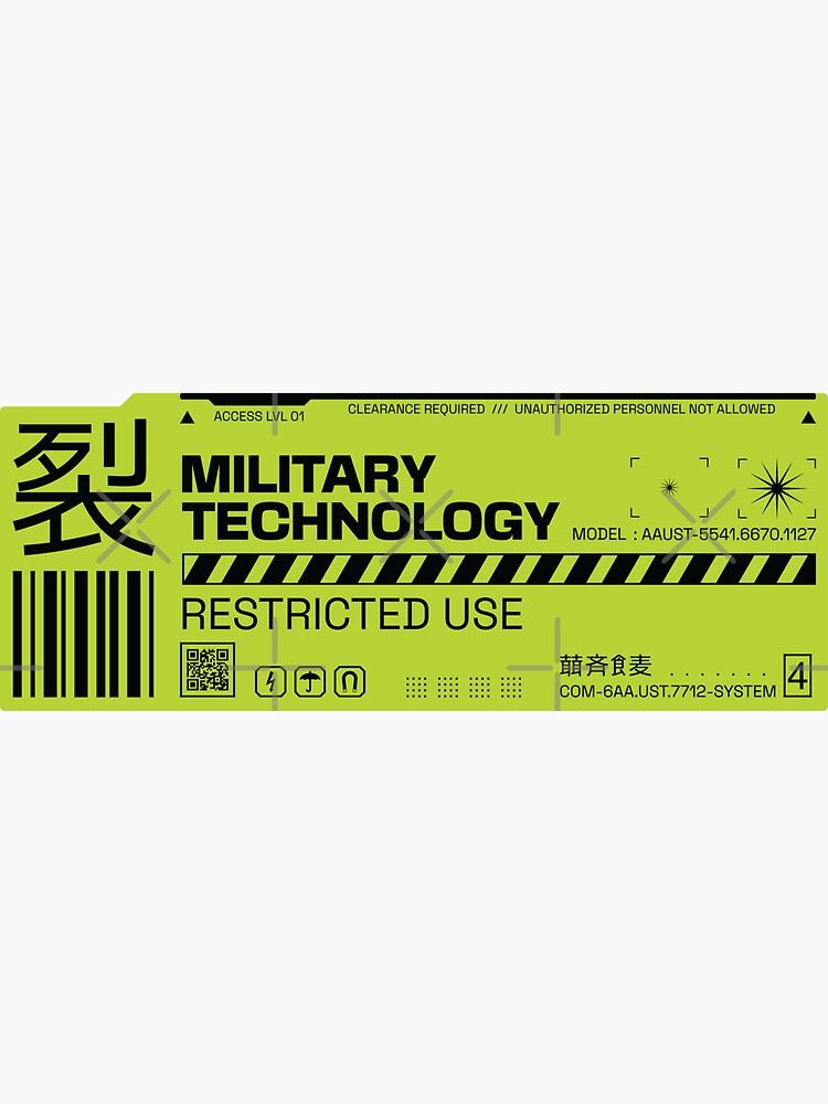 Thumbnail 3 von 3, Sticker, Futuristischer japanischer Technikaufkleber designt und verkauft von JulianoZn97.