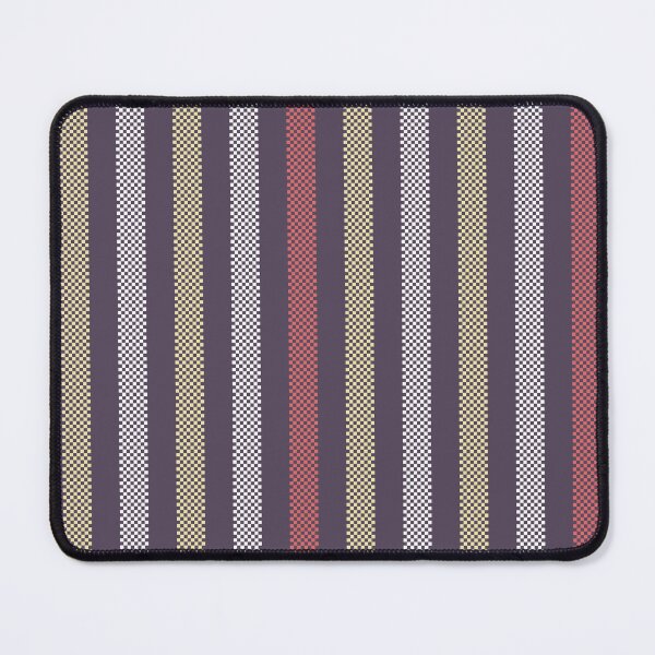 Item preview, Bold Vertical Ticking Stripes - colorful on plum with Classic Energetic Vibe designed and sold by colorofmagic.