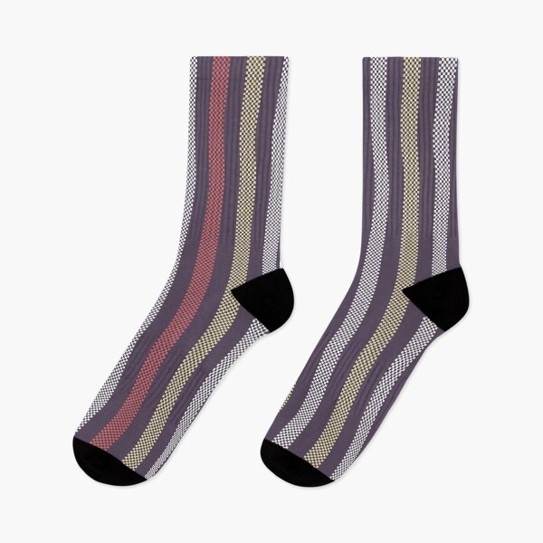Item preview, Bold Vertical Ticking Stripes - colorful on plum with Classic Energetic Vibe designed and sold by colorofmagic.