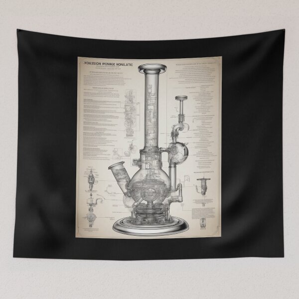 Item preview, Elaborate Bong, Glass Work, Blueprint, Robot Schematics designed and sold by Burn-Ego.