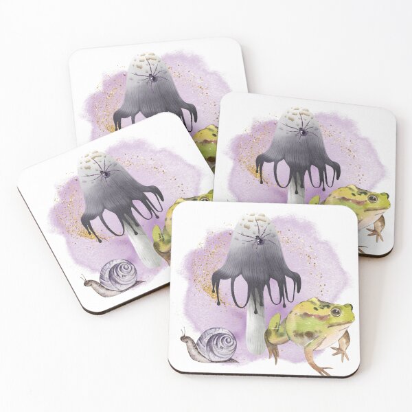 Item preview, Toxic Creepy Toadstool Toad Frog Spider and Snail designed and sold by WildWoodlandWitch.