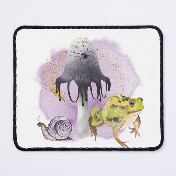 Item preview, Toxic Creepy Toadstool Toad Frog Spider and Snail designed and sold by WildWoodlandWitch.