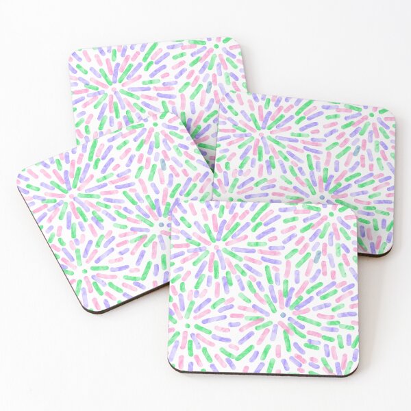 Item preview, Fireworks Abstract Trigender Pride Flag Purple Green Pink designed and sold by JoyfulJen.