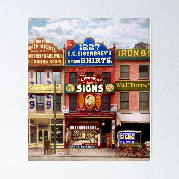 Item preview, City - Philadelphia, PA - A man of letters 1890 designed and sold by Mike Savad Photography.
