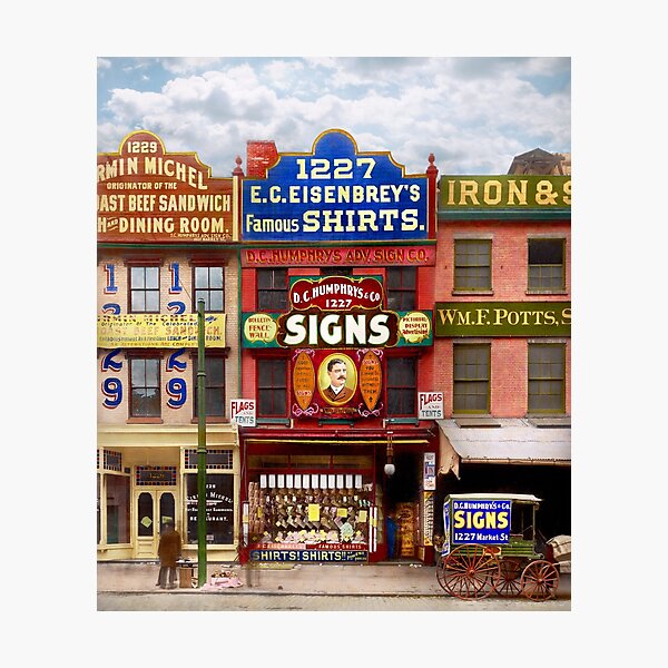 Item preview, City - Philadelphia, PA - A man of letters 1890 designed and sold by Mike Savad Photography.
