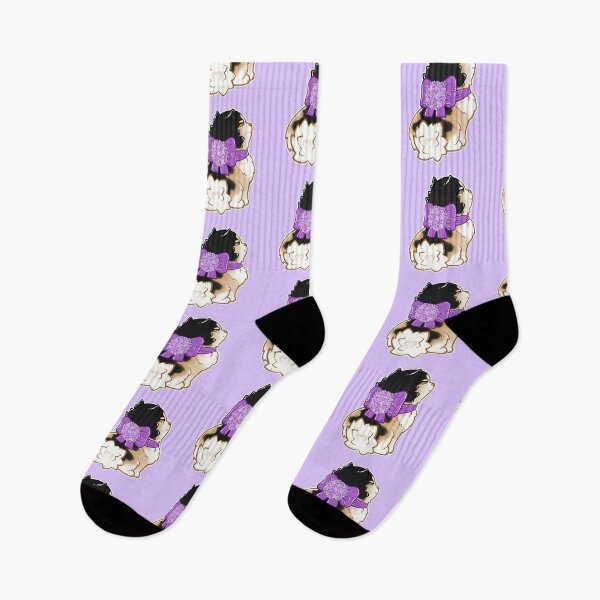 Item preview, Lovely Flower Puppy - Purple Hydrangeas designed and sold by ACenturyMage.