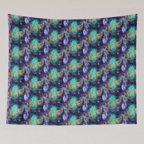Item preview, Witchy Galactic Watercolour Style Mystical Cat Kitty designed and sold by WildWoodlandWitch.