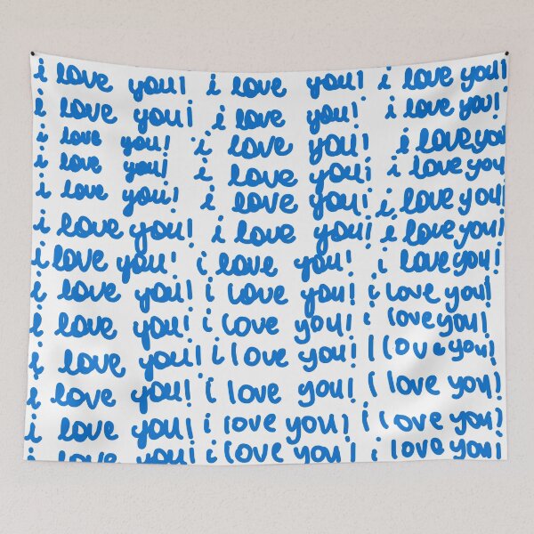 Item preview,  i love you ily blue  designed and sold by princessadalin.
