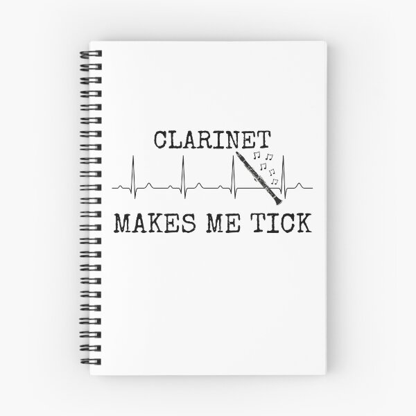 Item preview, Clarinet Makes Me Tick, Clarinetist Heart Rate Woodwind Musician designed and sold by doodlerob.