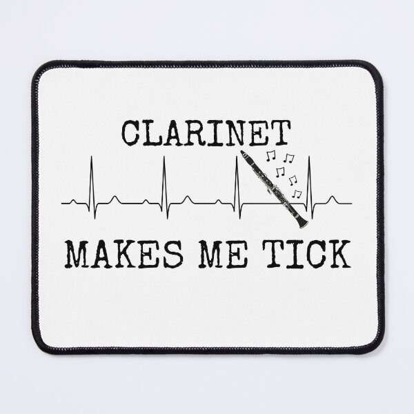 Item preview, Clarinet Makes Me Tick, Clarinetist Heart Rate Woodwind Musician designed and sold by doodlerob.