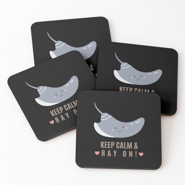 Item preview, Keep Calm and Ray On – Cute Manta Ray Ocean Lover Tee designed and sold by bobparduephoto.