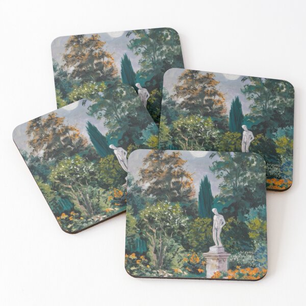 Item preview, Tranquil Moonlit French Garden…..Art By Carraann  designed and sold by CARRAANN.