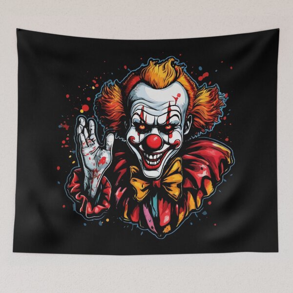 Item preview, Bloody waving clown designed and sold by MPDesign84.
