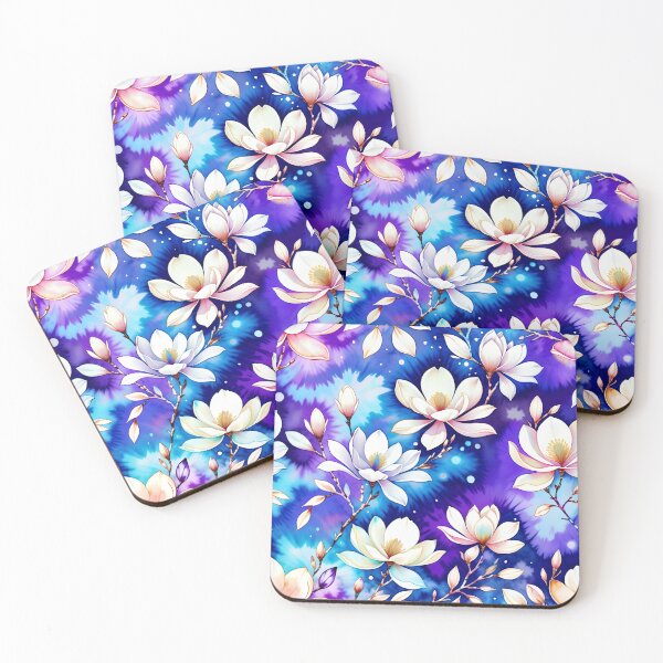 Item preview, Lovely magnolias on blue designed and sold by Magixa.