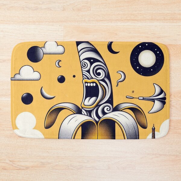Item preview, Dreamscape of the Screaming Banana - banana surreal style designed and sold by Funny-Banana.