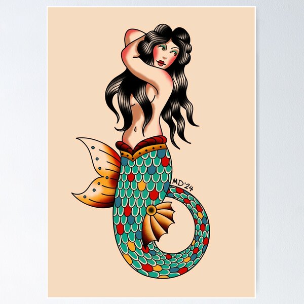 Item preview, Rainbow Fish Mermaid designed and sold by marenara.