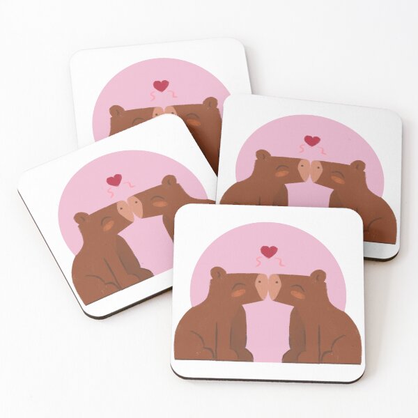 Item preview, Kissing Capybaras designed and sold by JessCelestino.