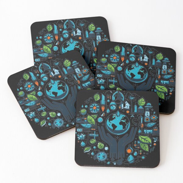 Item preview, Hands Holding Planet Earth with Eco-Friendly Messages designed and sold by karina360.