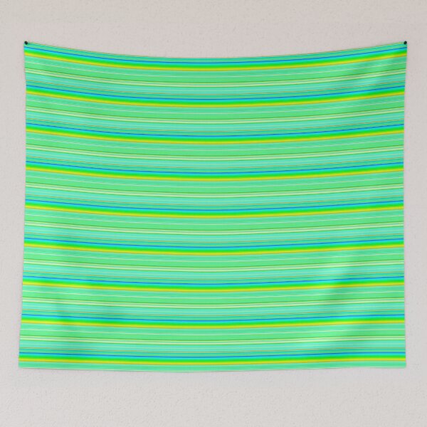 Item preview, Aqua green bright colorful striped | vibrant aqua green line pattern designed and sold by lausn.