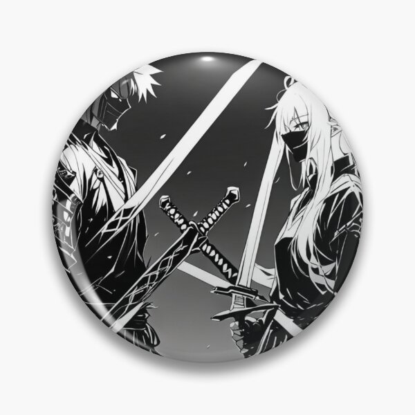 Item preview, Manga Samari Couple Black And White designed and sold by AnimeRay.