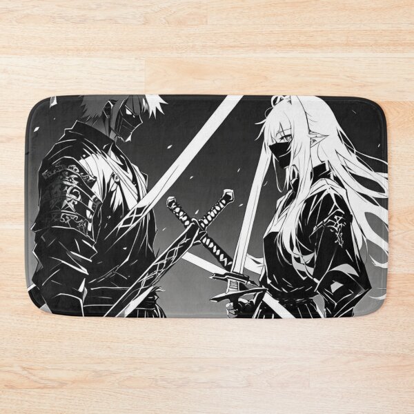 Item preview, Manga Samari Couple Black And White designed and sold by AnimeRay.