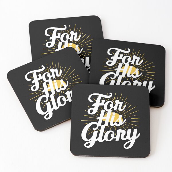 Item preview, For His Glory! White And Black Christian Small Bible Verse designed and sold by PMCreative.