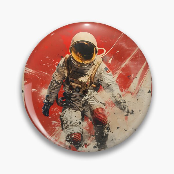 Item preview, Red Planet Descent Astronaut designed and sold by cosmic-sky.