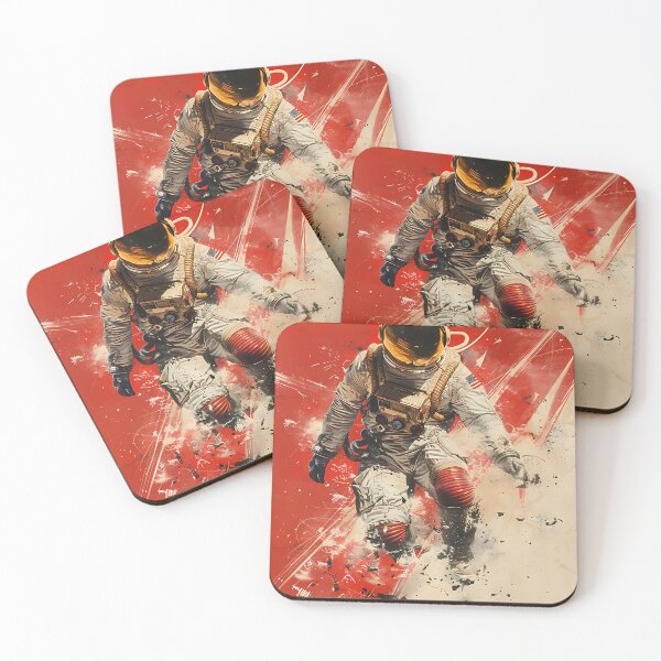 Item preview, Red Planet Descent Astronaut designed and sold by cosmic-sky.