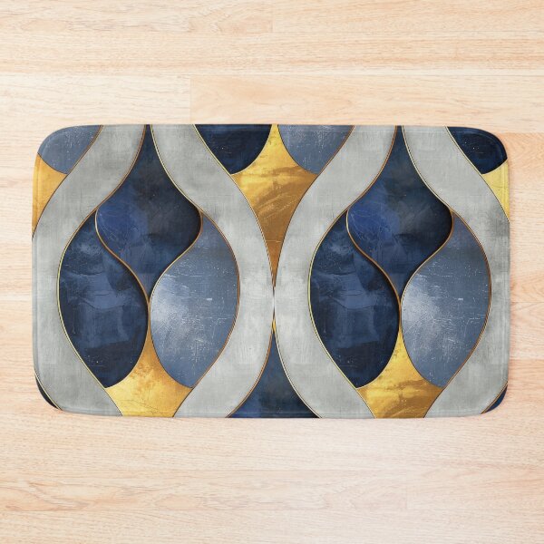 Item preview, Abstract Blue, Gold, and Grey Pattern designed and sold by brandway.