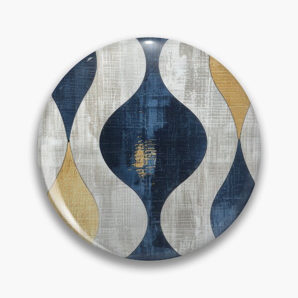 Item preview, Blue, Gold, and White Abstract Pattern designed and sold by brandway.