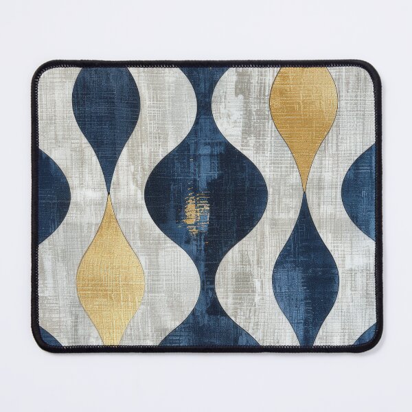 Item preview, Blue, Gold, and White Abstract Pattern designed and sold by brandway.