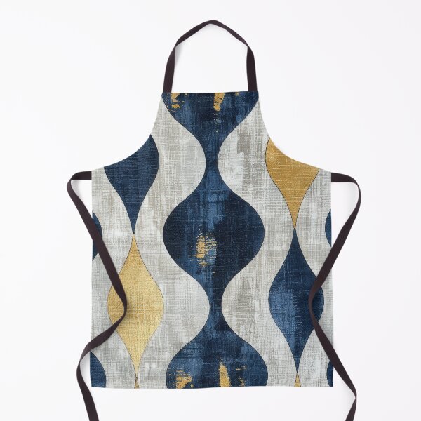 Item preview, Blue, Gold, and White Abstract Pattern designed and sold by brandway.