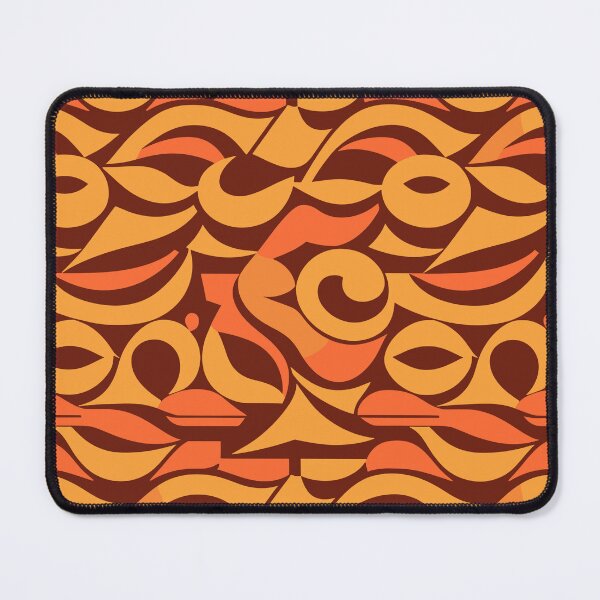 Item preview, Orange and Brown abstract pattern designed and sold by MaateoDesign.
