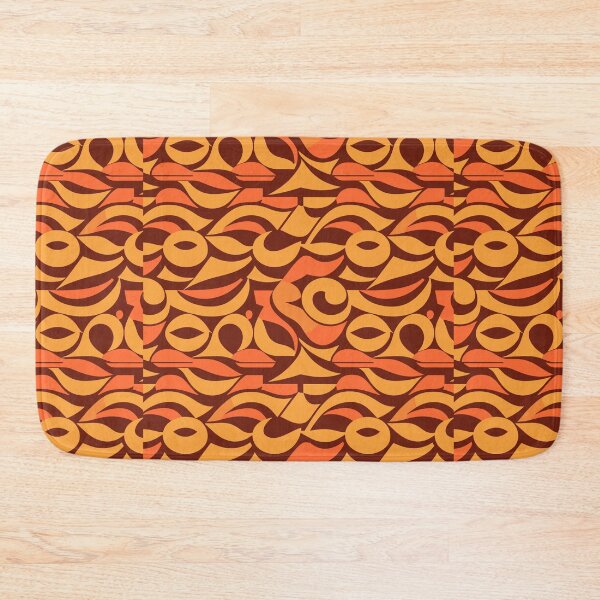Item preview, Orange and Brown abstract pattern designed and sold by MaateoDesign.