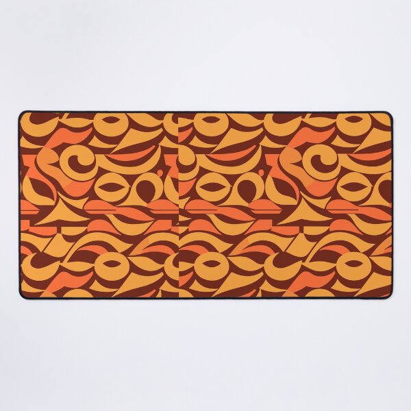 Item preview, Orange and Brown abstract pattern designed and sold by MaateoDesign.