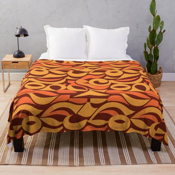 Item preview, Orange and Brown abstract pattern designed and sold by MaateoDesign.