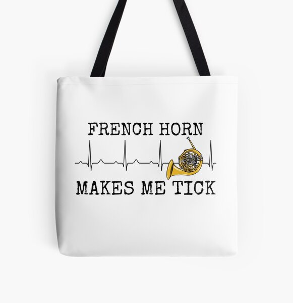 Item preview, Waldhorn bringt mich zum Ticken, Hornist Herzfrequenz Blechbläser designed and sold by doodlerob.