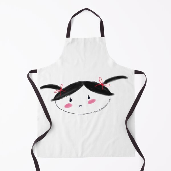 Item preview, Sad Girl with Blush and Red Ribbons designed and sold by princessadalin.